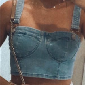 Denim Crop Top